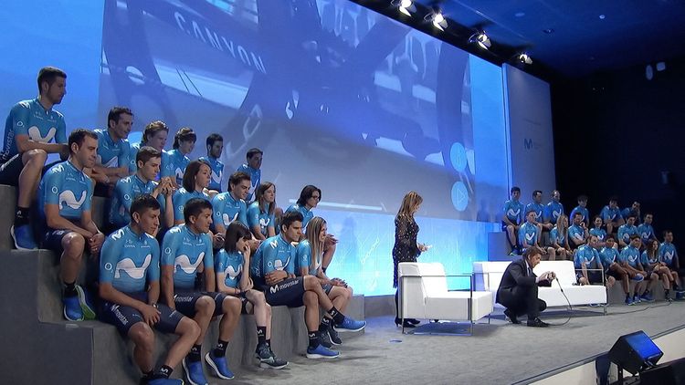 Augmented Reality experience developed for the Movistar Team cycling team by Imascono