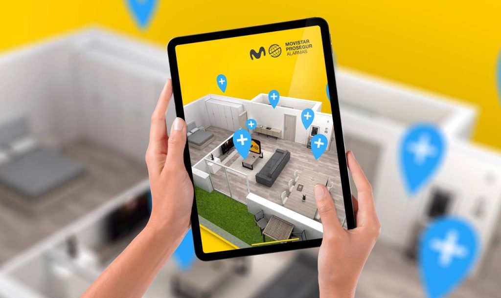 Augmented Reality Project Prosegur and Movistar Alarms