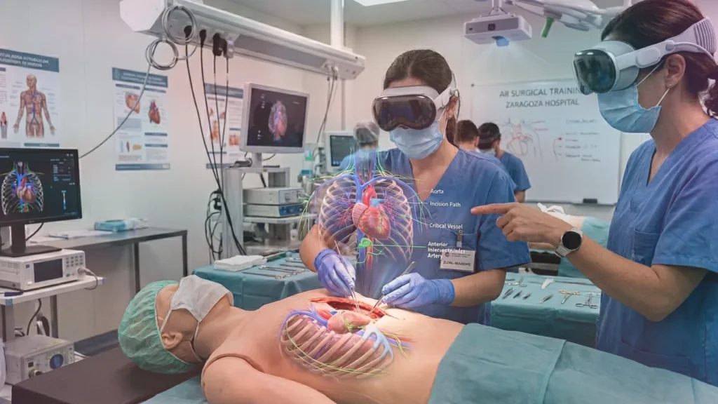 Cómo la RA está transformando la formación médica y la enseñanza quirúrgica