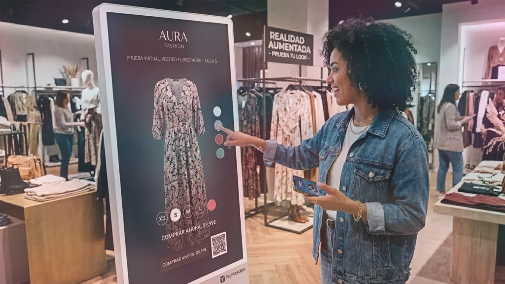 La realidad aumentada en moda en el comercio minorista
