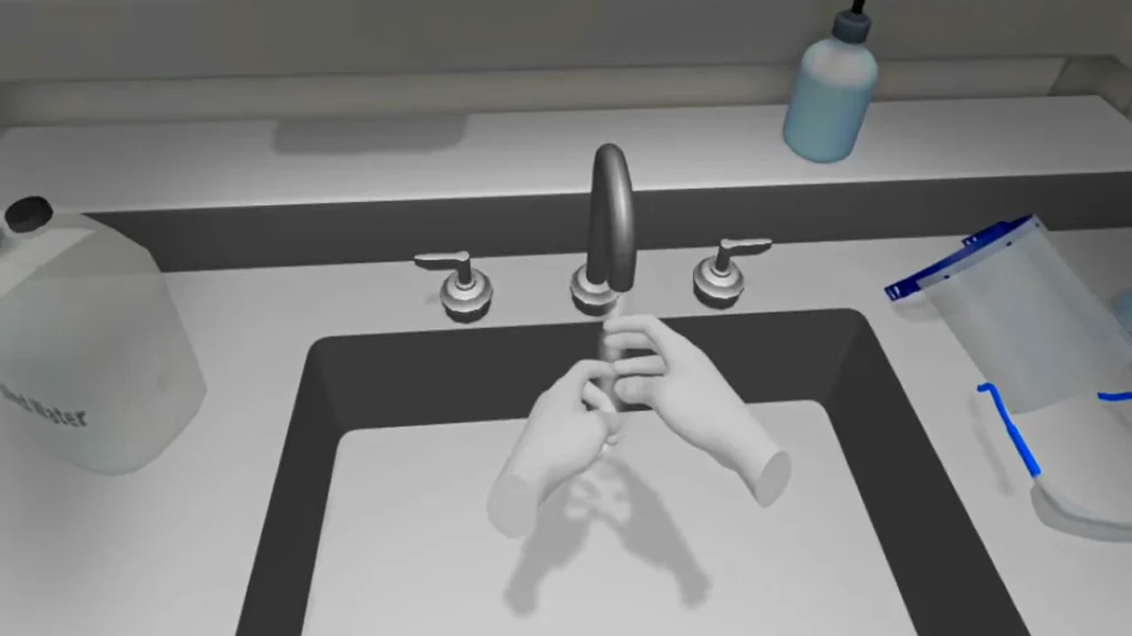 Una simulación gamificada para entrenar el procedimiento como si fuera real.