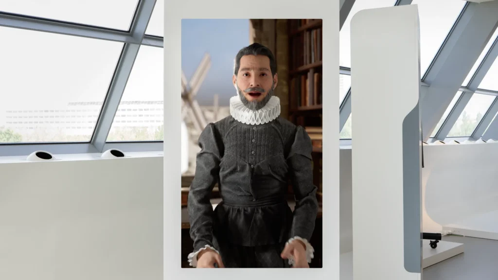 Miguel de Cervantes recuperado con IA generativa