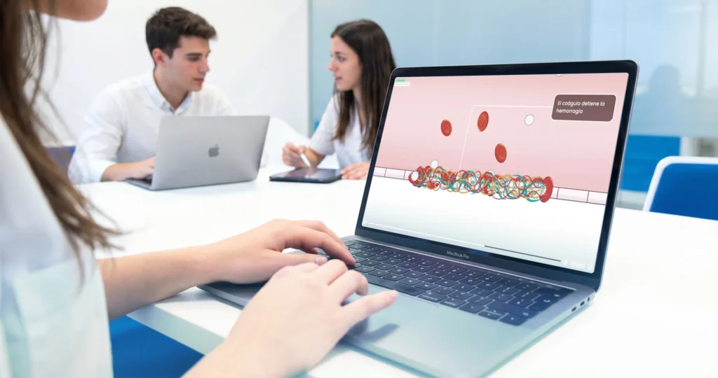 Un simulador interactivo del sistema hemostático 